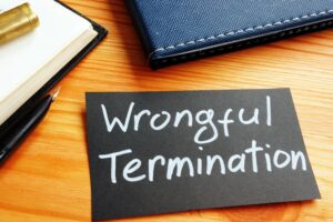 Printed text Wrongful termination