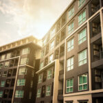 New modern apartment building