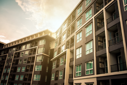 New modern apartment building
